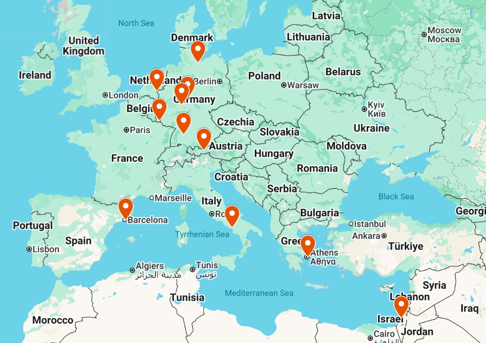 PPMI International Clinic Site Map